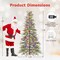 Green TPE and PVC Pre-Lit Christmas Tree with Multicolor LED Lights